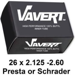 VAVERT 26x2.1 2.6 Schrader Valve (40mm) Inner tube Boxed