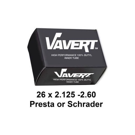 VAVERT 26x2.1 2.6 Schrader Valve (40mm) Inner tube Boxed