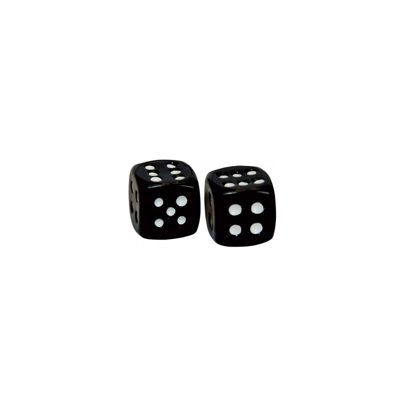 Weldtite Dice Valve Caps in Black 