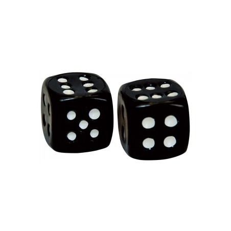 Weldtite Dice Valve Caps in Black 