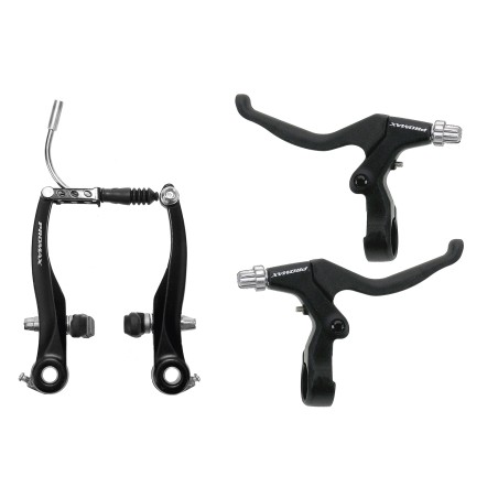 PROMAX V-brake set with brake levers Black