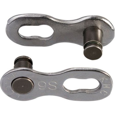 KMC 9speed EPT Silver Reusable Missing Link (X2)