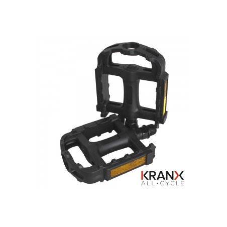 KranX EcoTrek Polymer Bearing Plastic Pedals 9/16