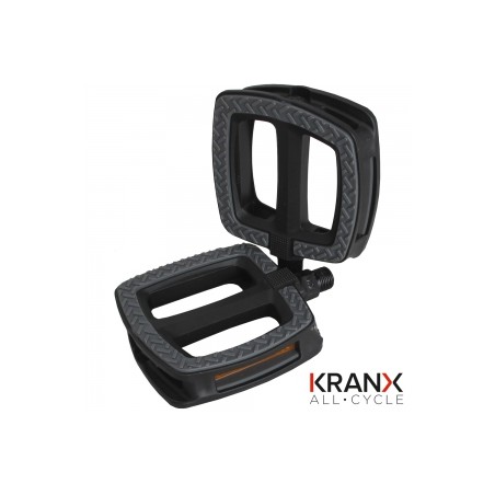 KranX UrbanGrip Polymer Bearing Plastic Pedals 9/16