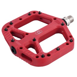Oxford Loam 20 Nylon Flat Pedals Red