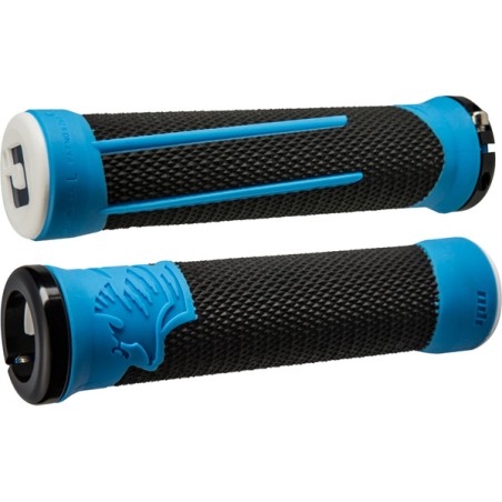 Odi AG2 v2.1 MTB Lock On Grips 135mm - Black / Blue
