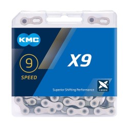 Kmc X9 Silver/Grey 114L Chain