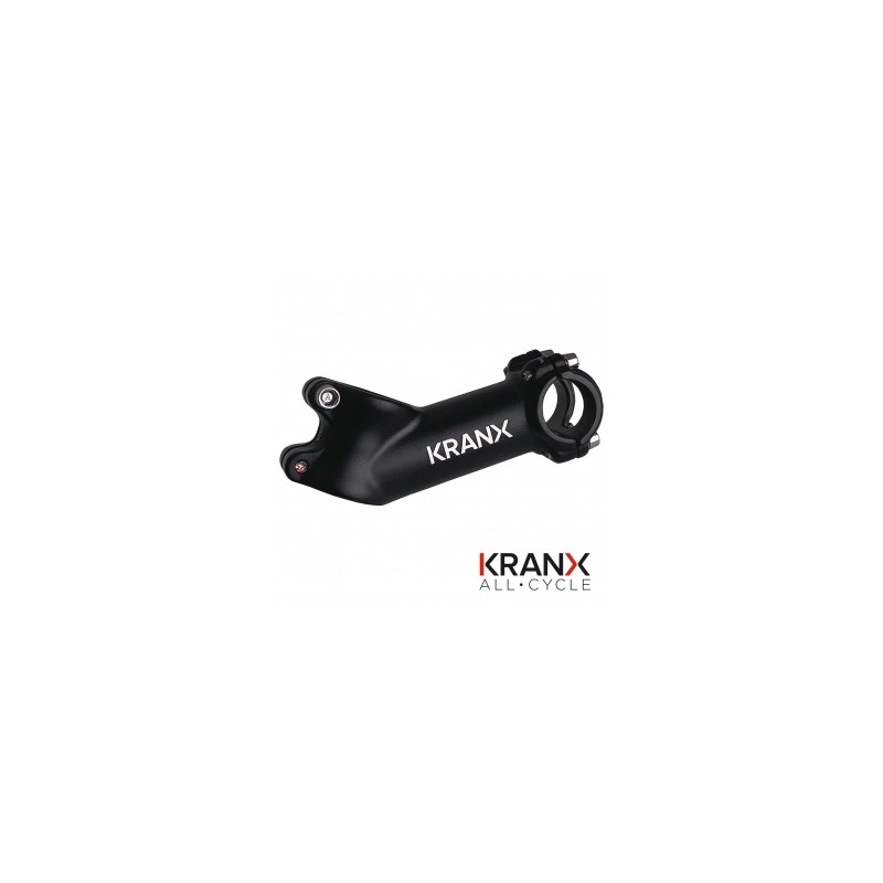 KranX 25.4mm Alloy 35° Rise A/Head 1 1/8" Stem 90mm in Black