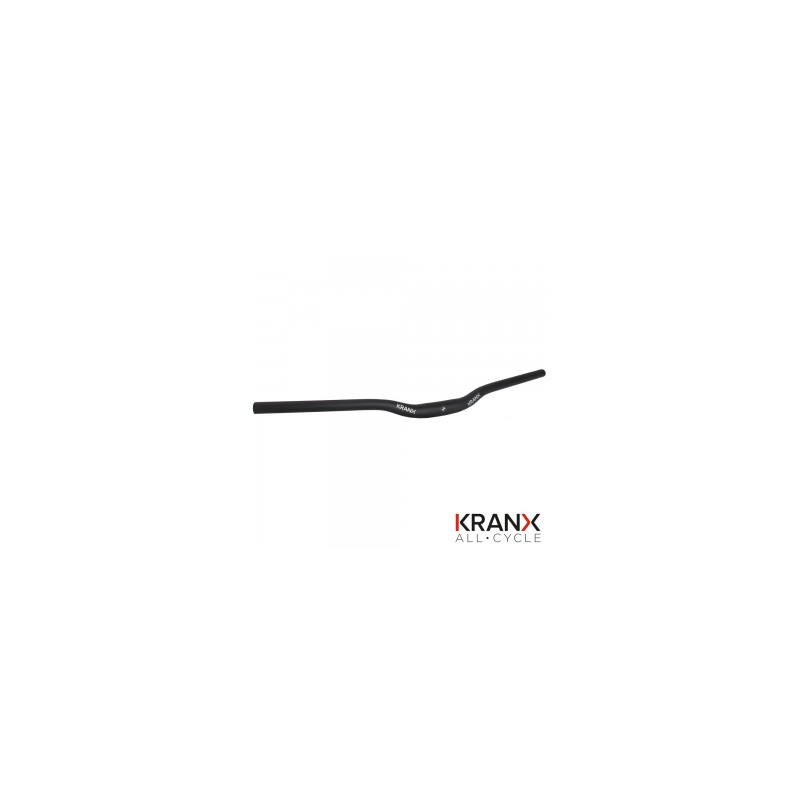 KranX 31.8mm Alloy Riser MTB Handlebars in Black. Size: 720mm