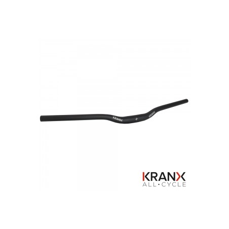KranX 31.8mm Alloy Riser MTB Handlebars in Black. Size: 720mm