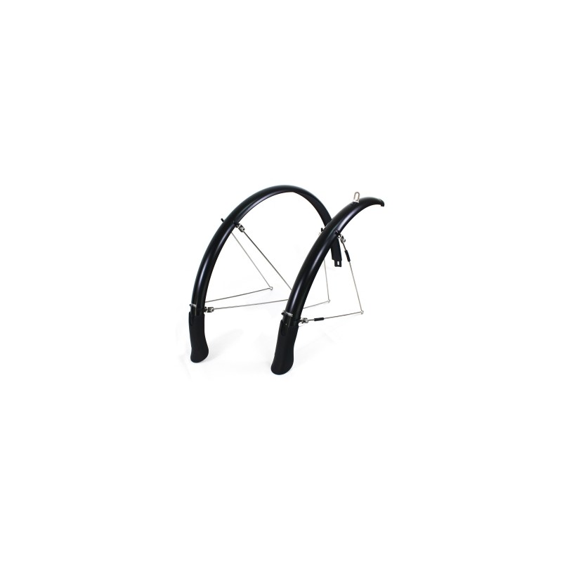 KranX FendR Pre-Assembled Full Length Mudguard in Black 35mm
