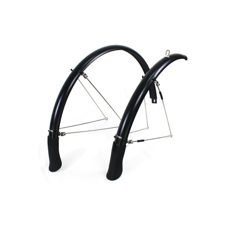 KranX FendR Pre-Assembled Full Length Mudguard in Black 35mm
