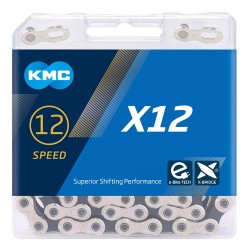 KMC Silver/Black X12 Chain...