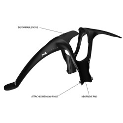 Crud XL Front Fender in Black