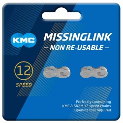 KMC MissingLink 12x Silver...