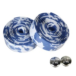 Cork Handlebar Tape White/Blue
