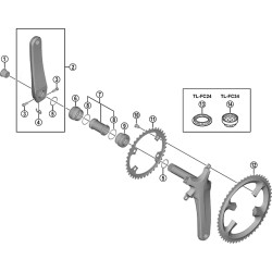 Shimano FC-9000 crank arm...