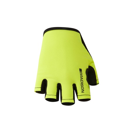 Madison Track women's mitts hi-viz yellow