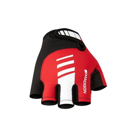 Madison Peloton men's mitts flame red