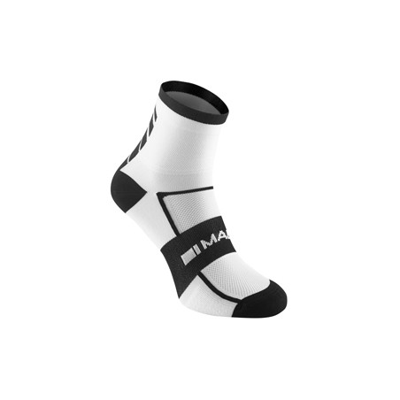 Sportive men's mid sock twin pack white / black