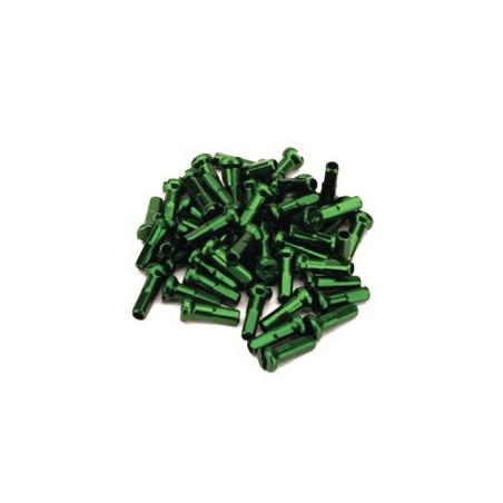 Aluminum Spoke Nipples 16mm Green Pack Of 80