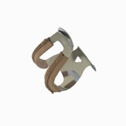 MKS HALF CLIP STEEL - DEEP - WITH LEATHER