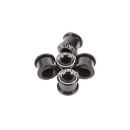 ELEVN CHAIN RING BOLTS  6.5*4mm alu black
