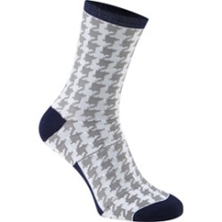 Madisons RoadRace Apex long sock houndstooth white / ink blue