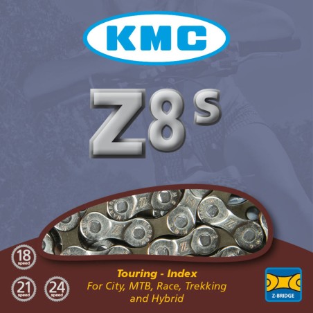 KMC Z8s Sil/Grey Chain 116L